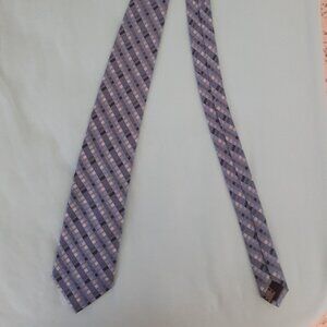 Van Heusen Men tie blue line pattern silk